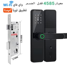 Tuya WiFi Smart Door Lock Biometric Fingerprint App Remote Unlocking Keyless Lock Electronic Door Lock