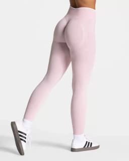 Women Solid Color Seamless Leggings White Edge Waist Tight High Waist Hip Lifting Yoga pants 2026New