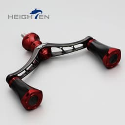 Heighten Spinning Reel Double Rocker Arms - 80/98mm Axle Spacing, 20mm Knob Diameter | Fits Daiwa & Shimano Reel Mod Parts