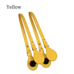 TANQU Bidirectional Adjustable Length Flat Leather Belt Handle with Drops for Obag Basket Bucket City Chic Women Handbag O Bag