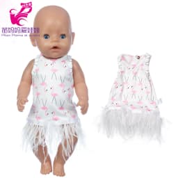 Doll Unicorn Romper Clothes for 40cm 43cm Born Baby Doll Wear Sets for 18 Inch Doll Coat Accessories Toys Wear