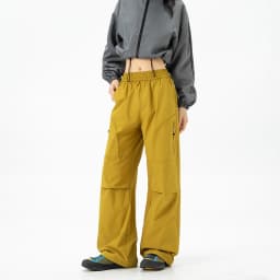 CHRLCK Women's Loose Cargo Pants Quick Drying Hiking Pants Waterproof Fishing Camping Cycling Trekking Trousers Outdoor