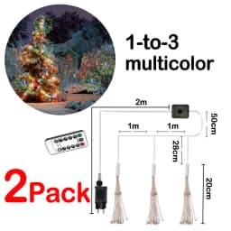LED Firework Light 2x 4x 6x USB Powered Hanging Fairy Lights DIY Starburst Lamp for Garden Christmas Garland Festival Decor