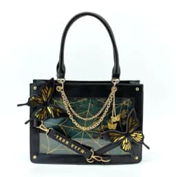 Labyrinth Butterfly Spider Web Letter Chain Handbags DIY Transparent Ita Bag Y2K Lolita Gothic Tote Vintage Fashion Shoulder Bag