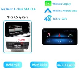 BONROAD Android Car Radio Multimedia CarPlay GPS Navigation For Mercedes Benz A Class W176 GLA CLA X156 C117 Touch Screen