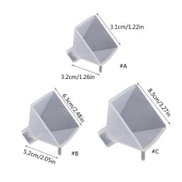 Silicone Pyramid Molds Mold DIY Jewelry Casting Mold for DIY Crafts Art Home Table Decorations R9CF