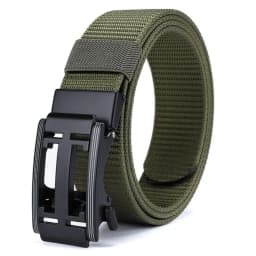 Unisex Tactical Belt 4 mm Thick 3.5 cm Wide Casual Canvas Belt Outdoor Alloy Automatic Buckle Belt