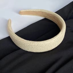 1PC Vacation-style Straw Woven Wide-brimmed Headband - Bohemian Head for Seaside Photos, Stylish and Versatile Hair Clip/Hair Ac