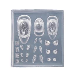 E06E Elf Ear Carving Moulds Elf Doll DIY Stamping Stencils DIY Manicure Accessories DIY Art Tools for Nair Art
