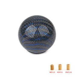 5/6 Speed Carbon Fiber Style Gear Shift Knob JDM Universal Shape Manual Transmission Shifter Lever Knob 8MM 10MM 12MM