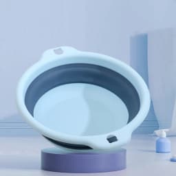 Portable Foldable Laundry Basin Plastic Travel Folding Wash Basin Safe Durable Foldable Wash Basin Bathroom Household Supplies