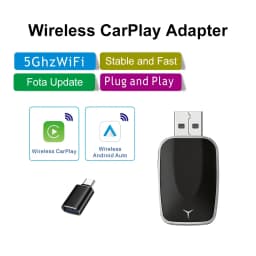 FLIXIVI 2026 2in1 Wireless CarPlay Android Auto Wireless Adapter Plug and Play Fast Connect Universal for Nissan Car Adapter