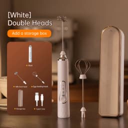 Wireless Milk Frother Electric Type-C Handheld Blender Stainless Steel Mini Coffee Maker Whisk Mixer For Coffee Cappuccino Cream
