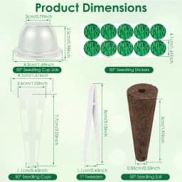 50Pcs Hydroponic Pods Kit Seed Grow Sponges Nursery Pot Hydroponic Soilless Seedling with Plant Label Garden Accessories