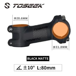 Toseek Stem MTB Carbon + Aluminum Mtb Handlebar Stem Bike Power 31 8mm Bicycle Handlebar Table 10 17 25 35 Degree Stem Bike Part