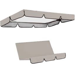 3-Seat Swing Seat and Ceiling Cover Garden Swing Hammock Tent Waterproof UV Protection Courtyard Swing Cover (not include swing)