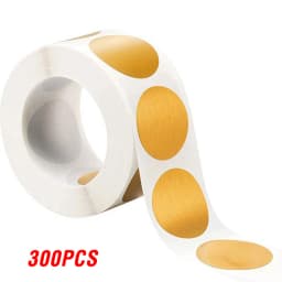 50-300pcs Silver And Gold Scratch Off Stickers Round Labels Sticker DIY Handmade For Game Scratch Sticker Labels Stationery