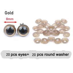 100/500 Pcs Black Safe Plastic Eyes Doll Eyes for DIY Dolls Making Toys Bear Eye Amigurumi Doll Accessories