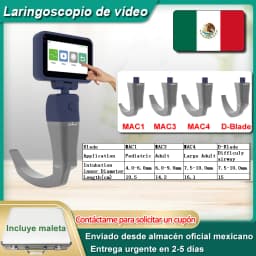 3.5' HD Touch Screen Anesthesia Digital Video Laryngoscope 6 Sizes Reusable Sterilizable Blades Optional