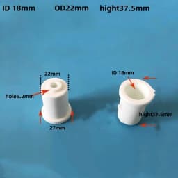10PCS Ceramic Insulating Beads Ceramic Sleeve T-Casing Electric Heating Tube High Temperature Insulating Ceramic Plug
