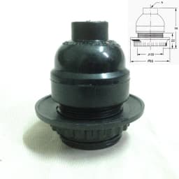 UL Bakelite Lamp Holder E26 Vintage Edison Spiral Bulb Base Zipper and Knob Switch Vintage Chandelier and Table Lamp Holder