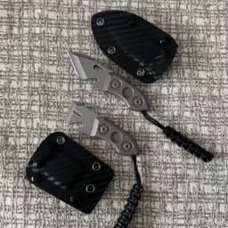 Titanium Alloy DC53 Crowbar with Carbon Fiber Sheath Bottle Opener Outdoor Multifunction EDC Tools