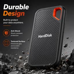 Large Capacity External Hard Drive Ultra Slim Hard Disk Storage Device For PC Notebook Mobile File Storage
