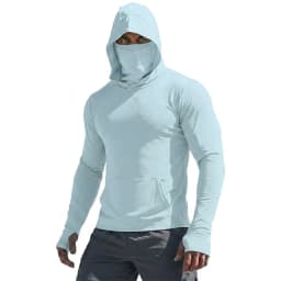 UPF50+ Performance T-Shirt Man Long Sleeve Summer Hoodie Casual Sun Running Quick Dry Sunscreen Fishing Ice Silk Pullover Shirt