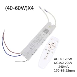 LED Driver 40-60Wx4 240W 2.4G APP & Remote Control, Dimming and Color-Changeable Lighting Transformer For Chandelier LED Tape
