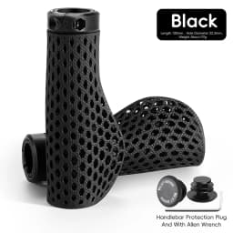 WEST BIKING 3D Printed Bicycle Grips Shock Absorption Mountain Bike Handlebar Cover Professional MTB Ergonomic Handle Grips
