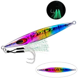 200g Long Casting Slow Sinking Fishing Lures Jigging Hard Wobblers Artificial Baits Luminous Vertical Fishing Lure Fishing Jig