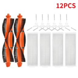 For Xiaomi Robot Vacuum S10 S12 T12 B106GL/ Mop 2S XMSTJQR2S / 3C B106CN Parts Accessories Main Side Brush Filter Mop