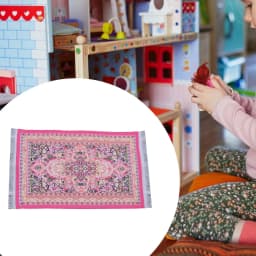 1:6 1:12 Scale Woven Rug Simulation Life Scene Furniture Accessories Mini Turkish Mat for Living Room Bedroom Home Decor