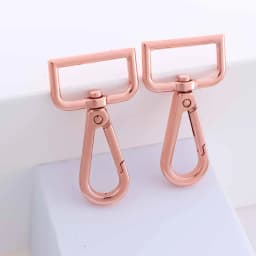 5pcs Metal Swivel Snap Hooks Lobster Lanyard Clasp for Strap Push Gate DIY Crafts Keychains Jewelry Purse Bag Making