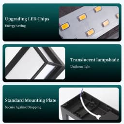 LED Outdoor Wall Light IP65 Waterproof Porch Light 25W Energy Saving Light Indoor For Garden Corridor Balcony Decor Wall Light