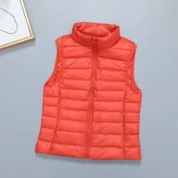 Slim Women Down Vests Spring Autumn Ultra Light Coat Sleeveless Duck Down Coat Stand-up Collar Waistcoat Portable Vest Female