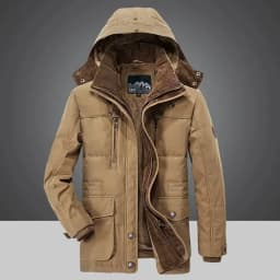 Solid Parkas Male Coat Large Size Clothing Parka Outdoor Men's Winter Jacket Plus Velvet Thick Warm Multi Pocket Jackets