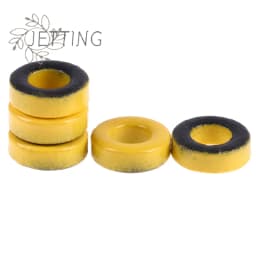 Hot 5pc T37-6 T37-2 T50-2 Iron Powder Cores 9.5*5.2*3.3mm AL=3.0nH/N2 8.5uo Iron Dust Ferrite Toroid Core Coating Yellow Gray