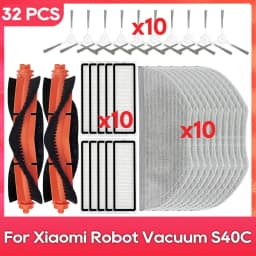 For Xiaomi Robot Vacuum S40C / E101 Parts Accessories Main Side Brush Filter Mop Rag Robot Vacuum Cleaner Consumable