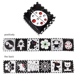 0-12Months Soft Baby Books 3D Touch Feel High Contrast Cloth Book Infant Early Learning Toy Toddlers Sensory Activity Cloth Book