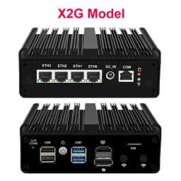 Intel N150 N100 Fanless Mini Industrial PC 4x 2.5GbE I226-V LAN Firewall Router Celeron J6412 7305 N5105 N6005 PfSense OPNsense