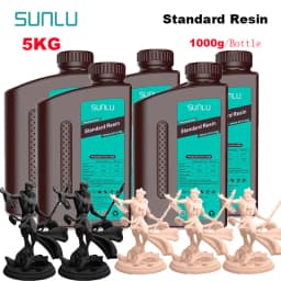 SUNLU 5KG Standard Resin 405nm LCD Printer Photon Curing Good Precision Smooth Surface Low Odor Model Garage Kit Printing