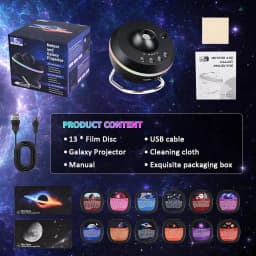 Star Projector 13 in 1 Galaxy Projector Night Light Lamps 360° Rotate 4K Ultra HD Starry Sky Projector For Room Decoration Lamp