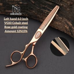 Professional Left Hand Scissors,6-6.5-6.8 inch Hair Cutting Scissors,Japanese 440C Steel,High Quality Barbershop Accessories