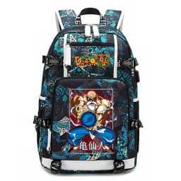 Dragon Ball Z Anime Print Student Backpack Large Capacity Casual Daypack for Kids Teen Boys Girls School Travel