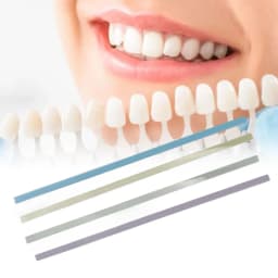 60PCS Dental Sandpaper Lightweight Portable Plastic Material 4 Colors Dental Sanding Strips for Tooth Polishing for Household