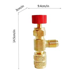 R410 - R22 Refrigeration Tool Air conditioning Safety Valve Adapter Fitting Refrigeration Charging Copper Adapter Tools For R410