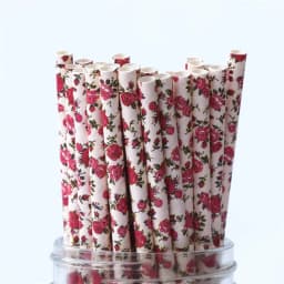 Gold Rose Gold Paper Straws Strip Dot Drinking Straw Disposable Tableware Party Supplies Wedding Birthday Party Decoration Kids