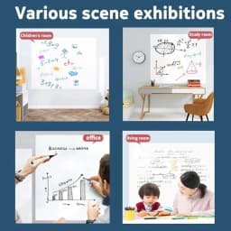Latest New Electrostatic Whiteboard Sticker Reusable PP Teaching Graffiti Drawing Board Removable Household Erasable Whiteboard