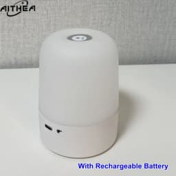 AITHEA Touch Sensor LED Night Light Rechargeable 3-Color Dimmable Portable Bedside Lamp for Bedroom Reading Atmosphere D